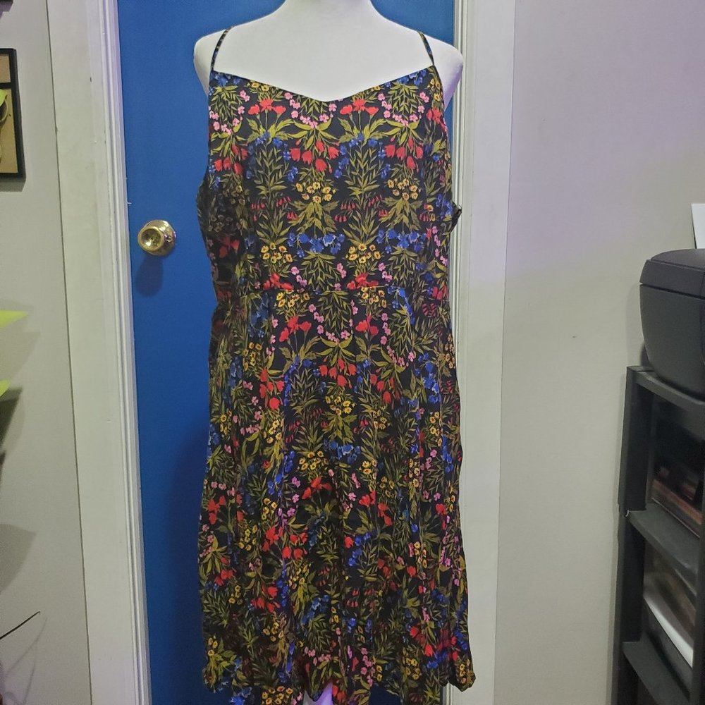 Old Navy Spaghetti Strap Floral Summer Dress (Size XL)